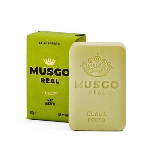 Claus Porto - Musgo Real Classic Scent Body Soap for Men + Women | Fresh, Cleansing, Moisturizing | Handcrafted, Aromatic, Woody, Elegant (160g | 5.6 oz)