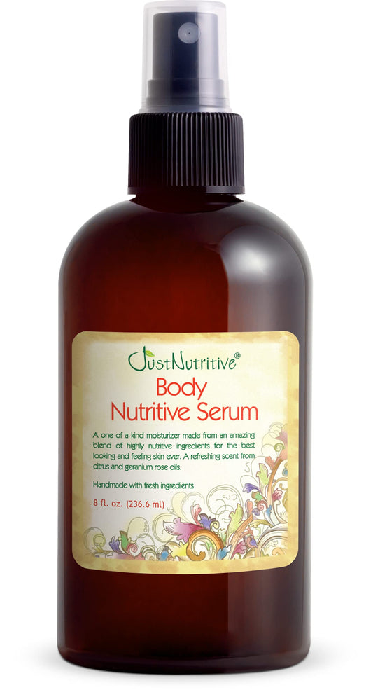 Just Nutritive Body Nutritive Serum | For Outdoor Body Tanning | Hydrating Body Oil | Natural Skin Moisturizer | Sun Kiss Glow 8 Oz