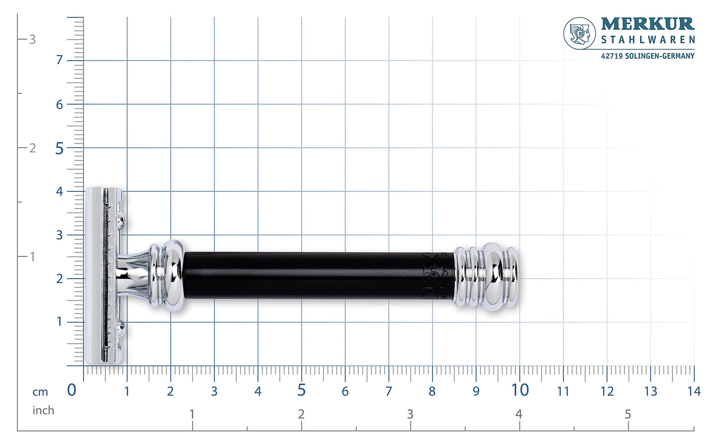 Merkur Black Handled Double Edge Safety Razor, MK-38011