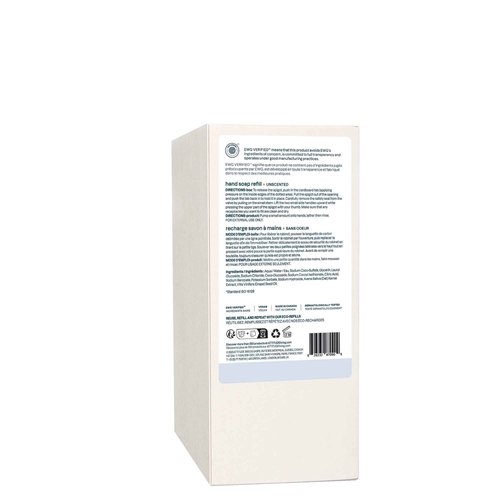 ATTITUDE Gentle Hand Soap for Sensitive Skin, EWG Verified, Enriched with Oats, Dermatologically Tested, Vegan, Unscented, Bulk Refill, 67.6 Fl Oz