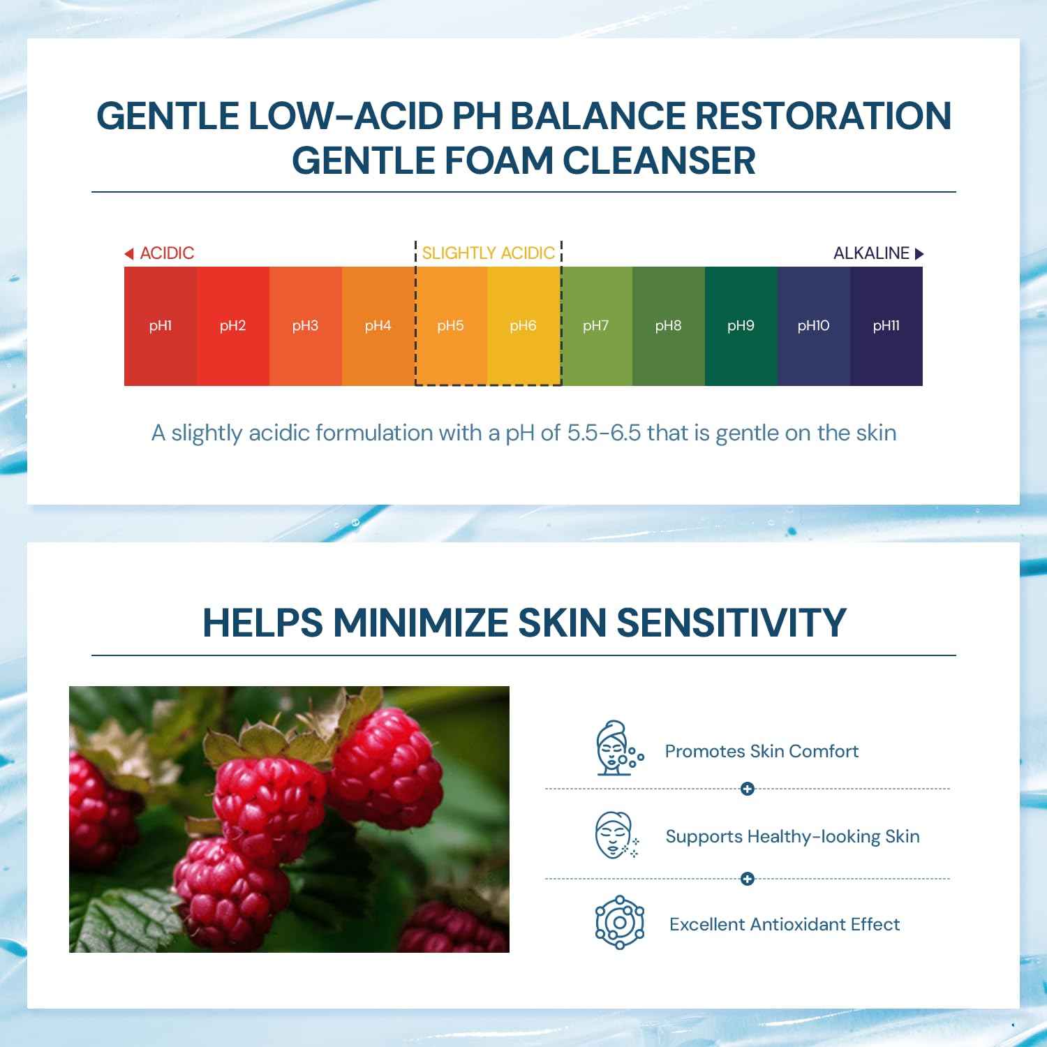 A MAR DA 24/7 Revival Foam Cleanser 120ml – Low-pH Face Wash for Sensitive Skin with Resurrection Plant, Hyaluronic Complex & Coconut-Derived Surfactants