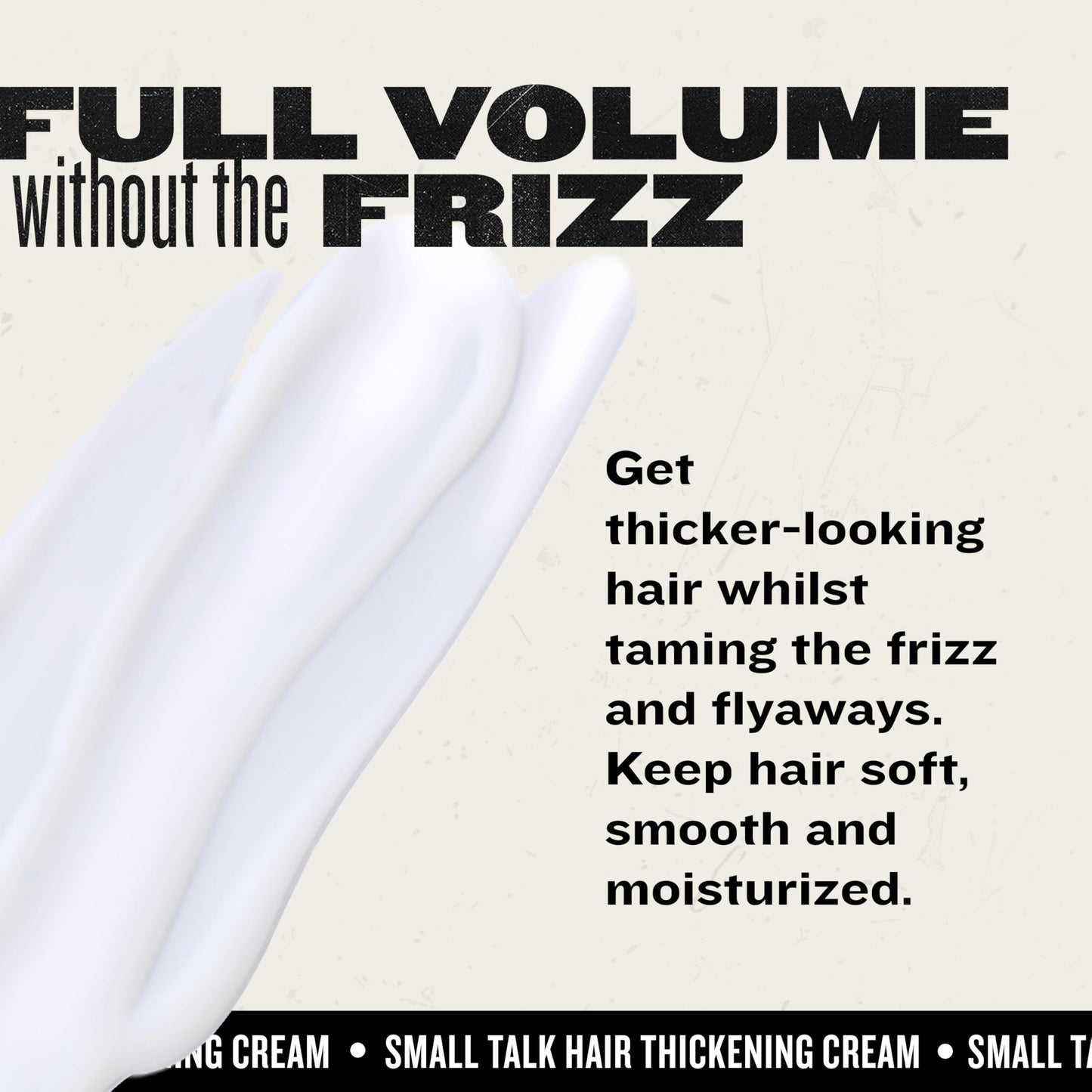 Bead Head by TIGI Small Talk MINI 3-in-1 Hair Thickening Cream - Use for Voluminous Hair - For Fine, Thin & Flat Hair - Use on Damp Hair - Premium Hair Thickening Products - 8 oz (3 Pack)