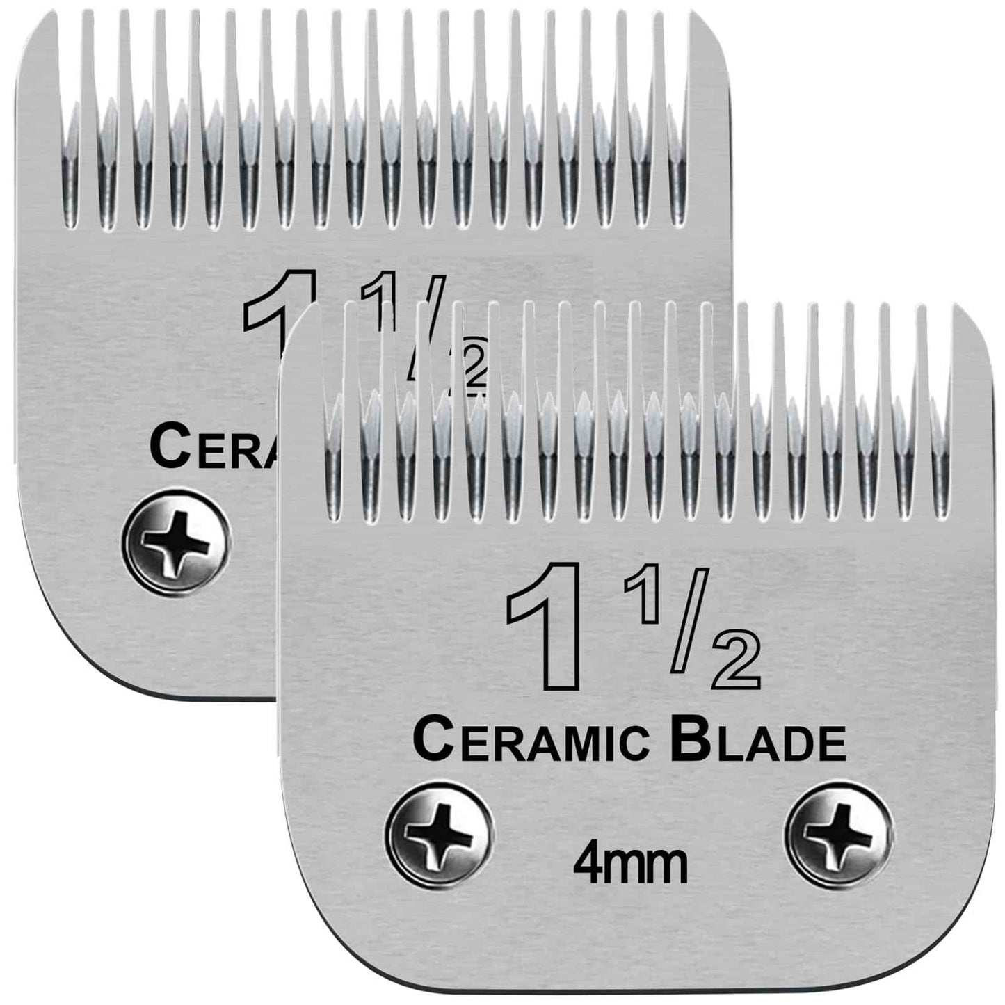1-1/2# Professional Detachable Replacement Ceramic Blades. Compatible with Oster Classic 76/Power Pro/Power-Teq/Star-Teq Clipper. Compatible with Ainds Clippers. Size: 5/32" Cut Length.
