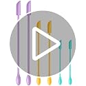 Silicone Spatula Set 6-Piece Mini Scraper for Makeup & Kitchen
