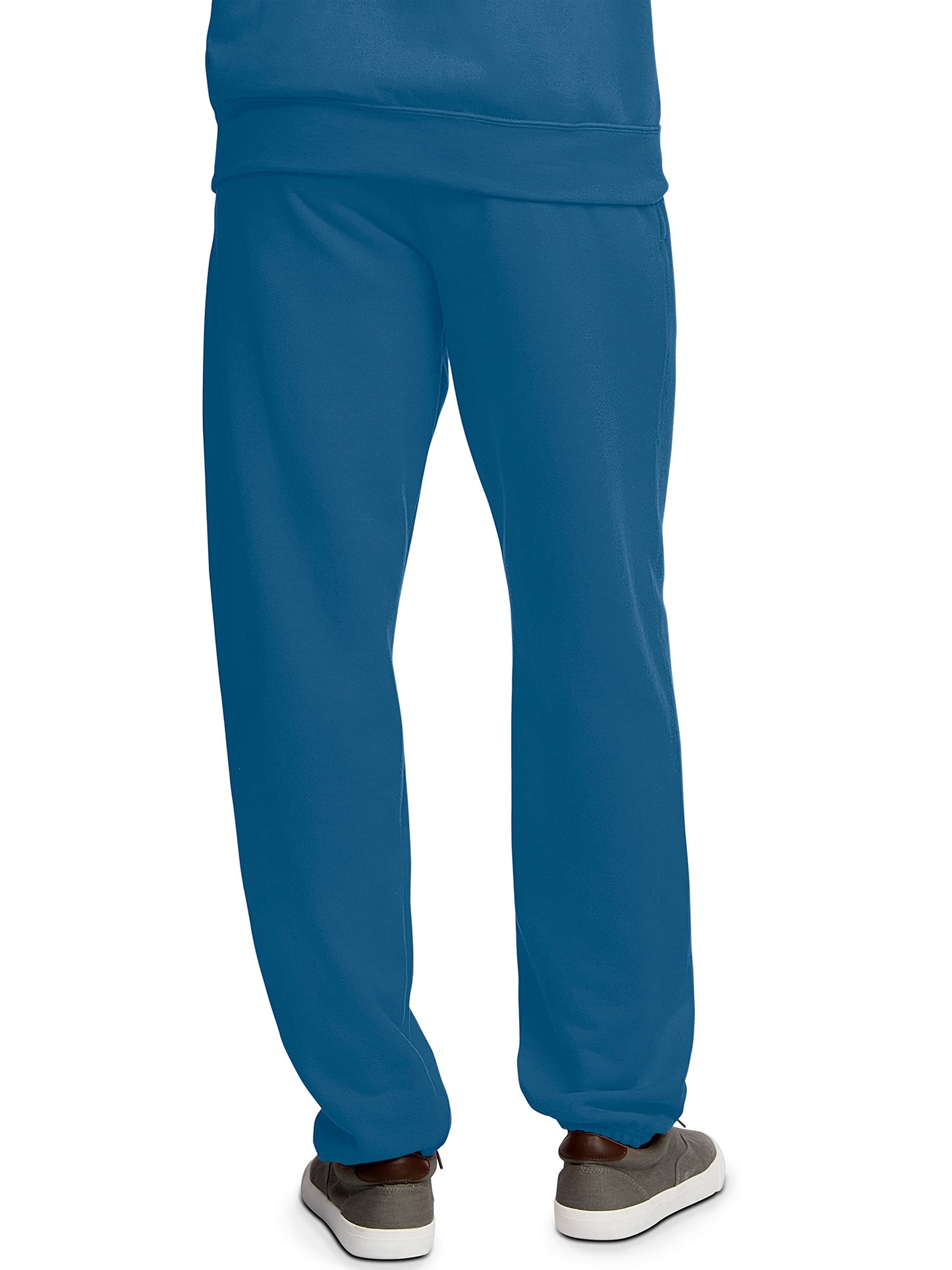 Fruit of the Loom mens Eversoft Fleece & Joggers (Regular Big Man) Sweatpants, Elastic Bottom - Blue, Small US