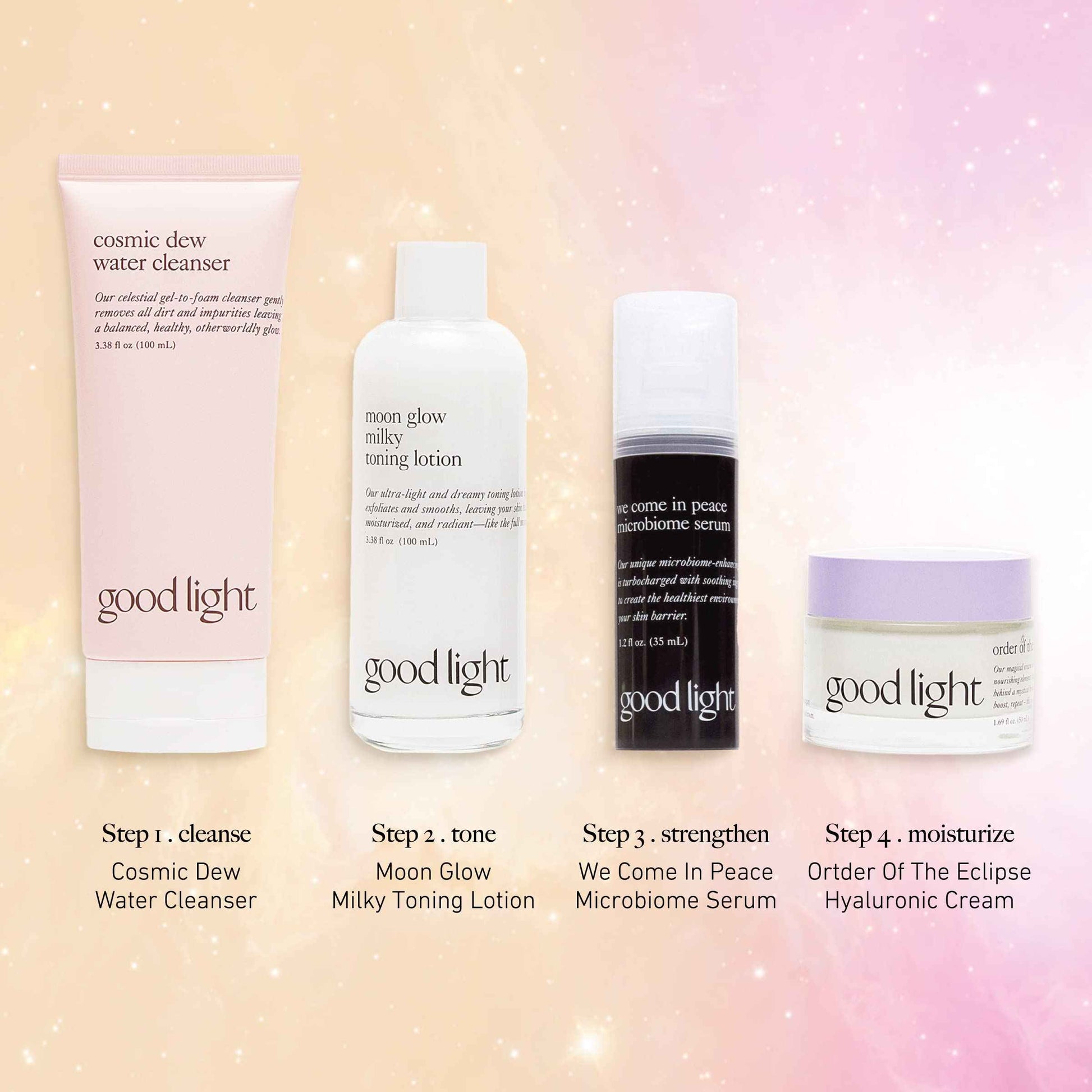 good light We Come in Peace Microbiome Serum. Brightening Face Serum with Probiotic Extract, Bakuchiol, & Blue Tansy. Hydrating, Soothing, Anti Aging, Dark Spot Treatment (1.2 fl oz)