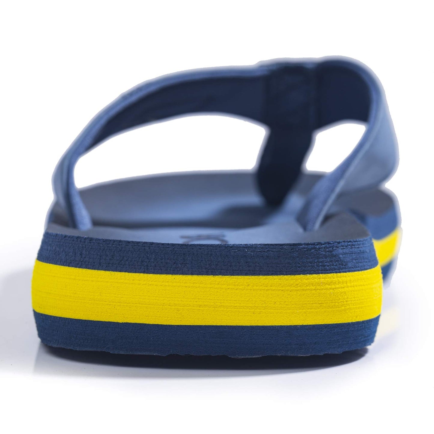 FITORY Men's Flip-Flops, Thongs Sandals Comfort Slippers for Beach Blue/Yellow Size 6