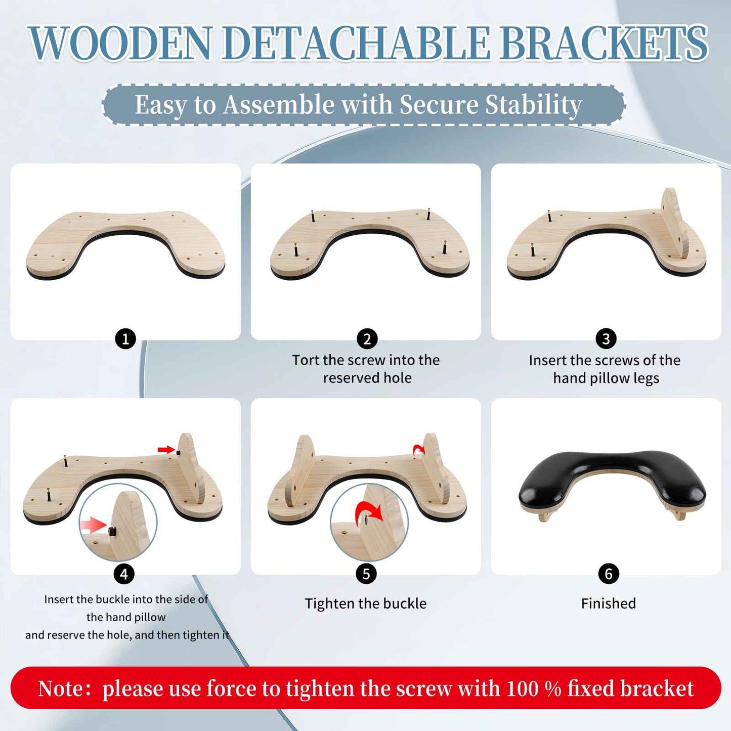 Arm Rest for Nails Tech, U-shaped Manicure Nail Arm Rest Stand with Detachable Brackets Microfiber PU Leather Nail Cushion Hand Rest Pillow for Nail Table Salon Manicure Arm Rest Cushion (black)