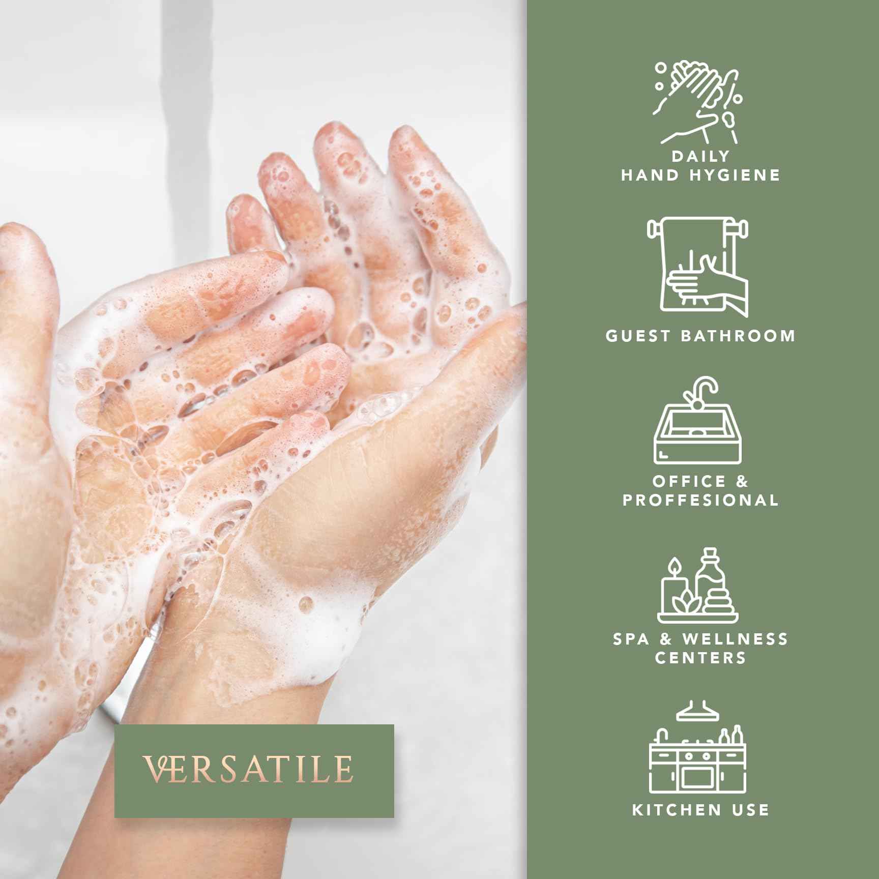 Pecksniff's Moisturizing Hand Wash - Vitamin B Enriched, Natural & Gentle Cleanser, Luxurious Hand Wash 500ml/16.9 fl oz (Glass, Raindrops & Roses)