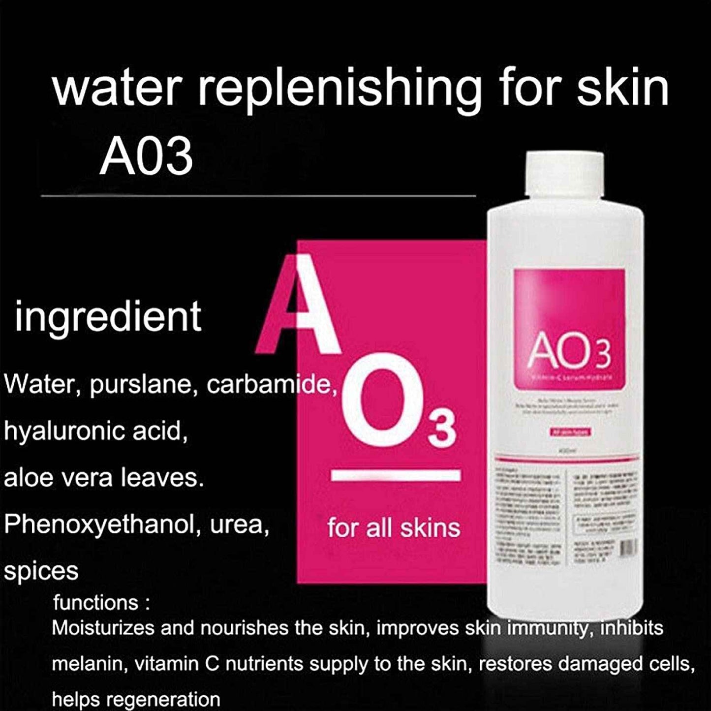 ADrivWell Aqua Peeling Solution AS1 SA2 AO3 facial Serum Cleaning Liquid 400ml Moisturizing Skin Care for facial machine solution