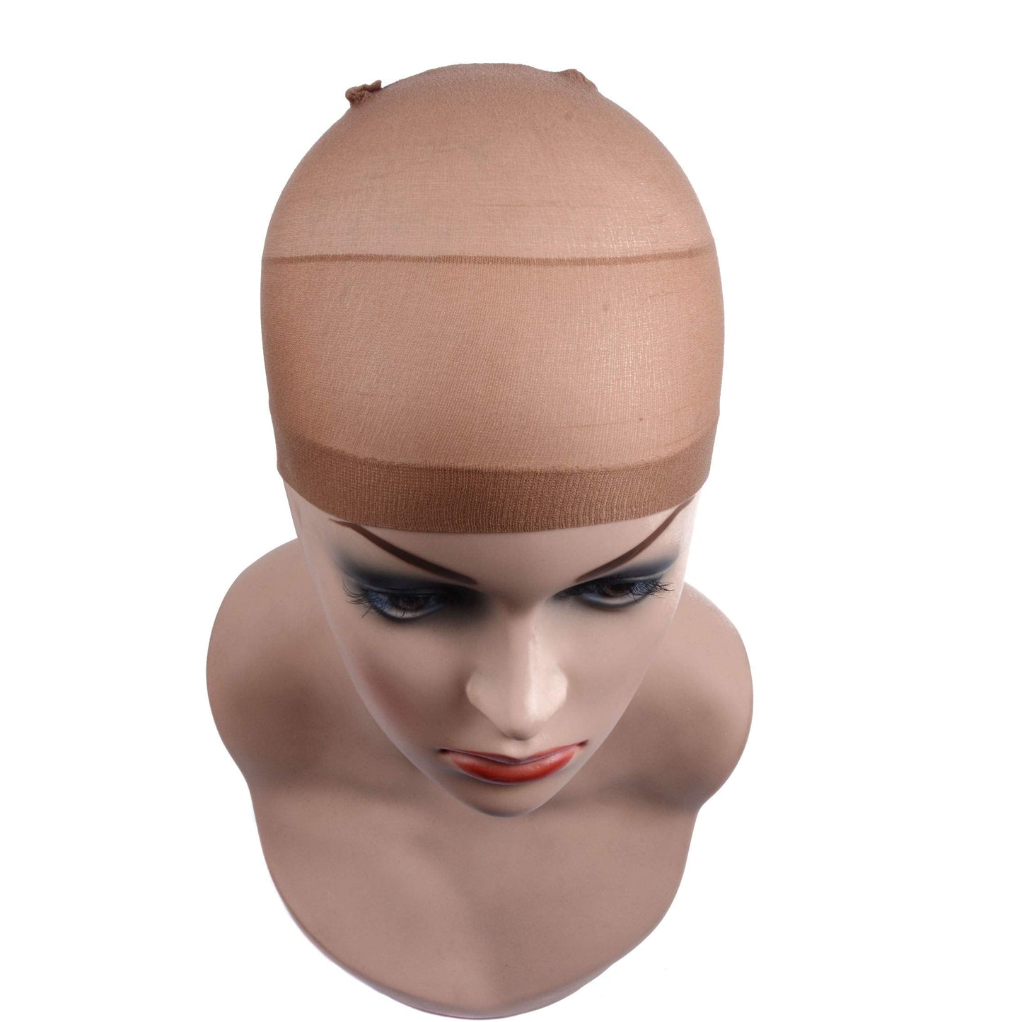 YANTAISIYU 6 pieces Wig Caps Light Brown Wig Cap for Lace Front Wig Stocking Nylon Wig Cap for Women Mesh Wig Cap (Light Brown)