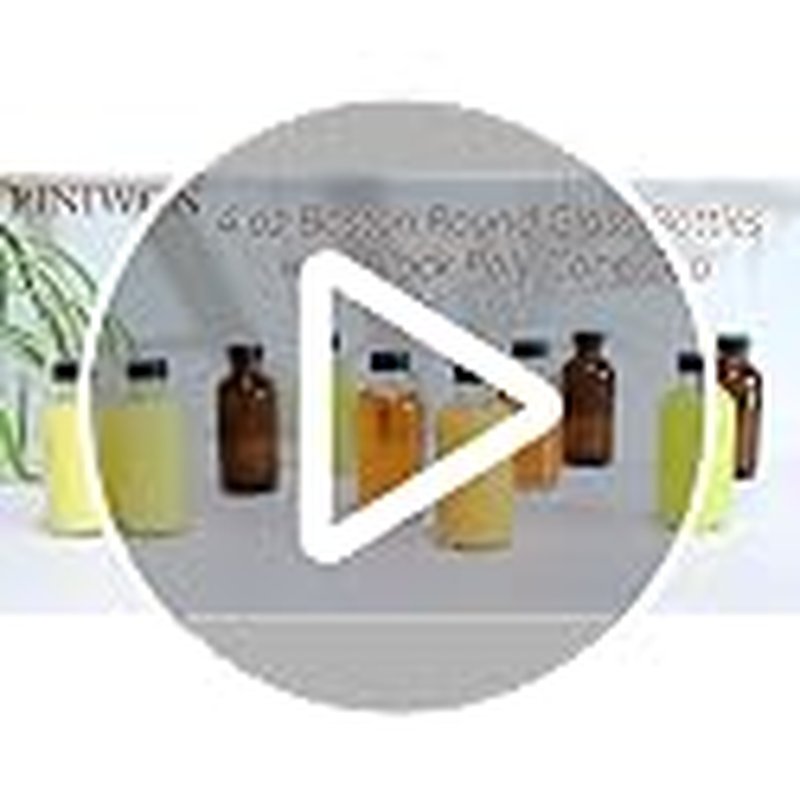 24 Pack 4oz Amber Glass Bottles with Caps, Labels & Funnels