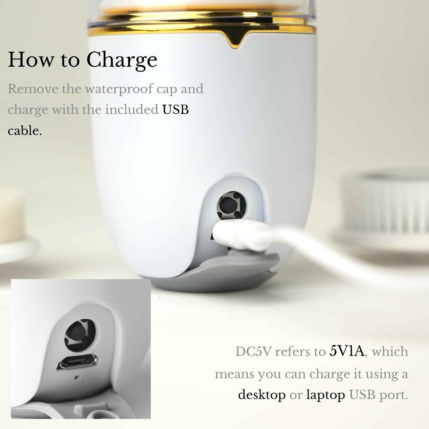 Waterproof Electric Face Brush with IPX5 Rating for Deep Cleansing and Exfoliation