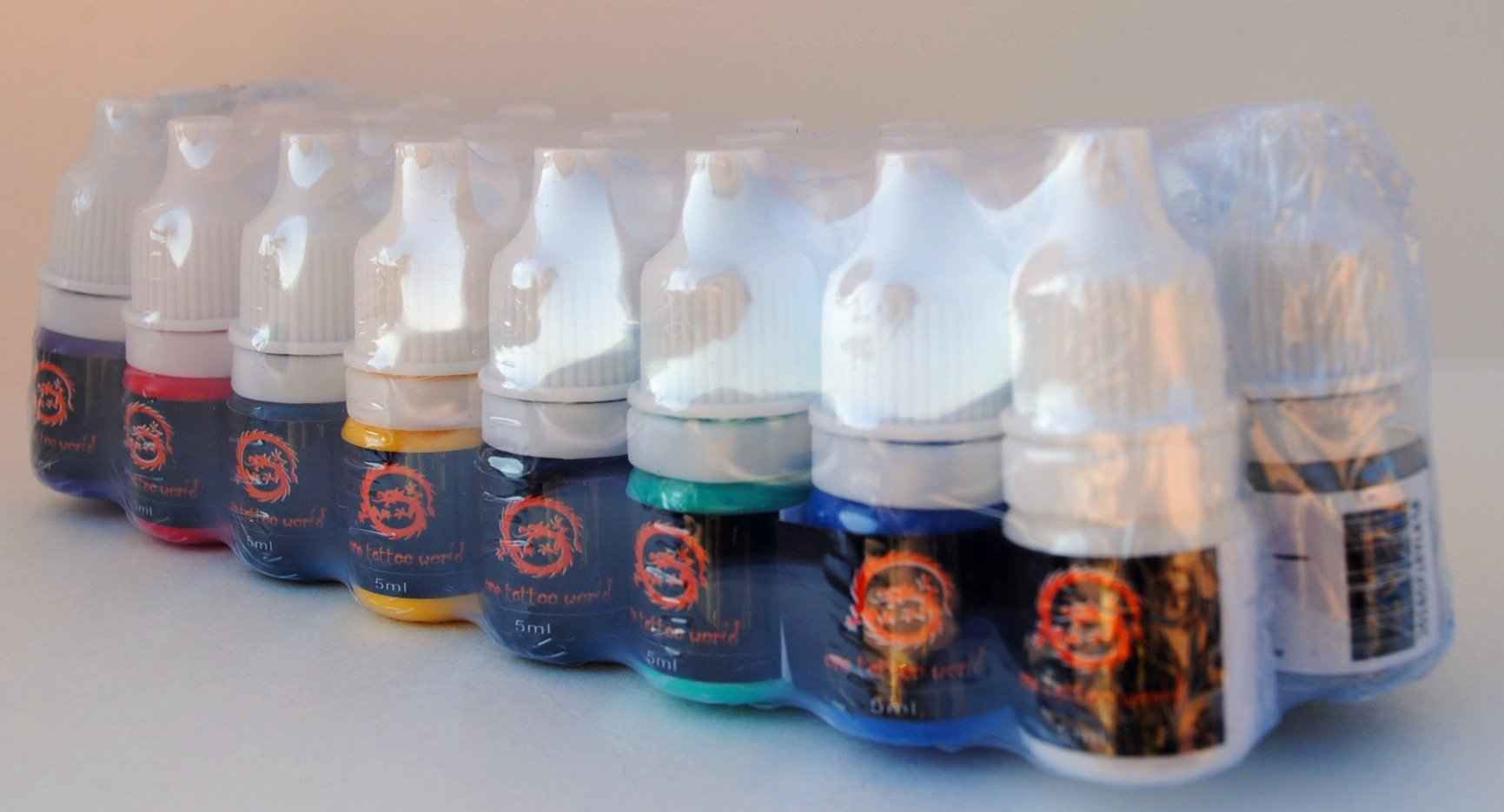 One Tattoo World Professional Tattoo Kit Ultimate Tattoo Mastery Kit: 2 Machines, Digital Power Supply, 15 Vibrant 5ml Inks, Grips, Needles, and More - OTW-KTB215A