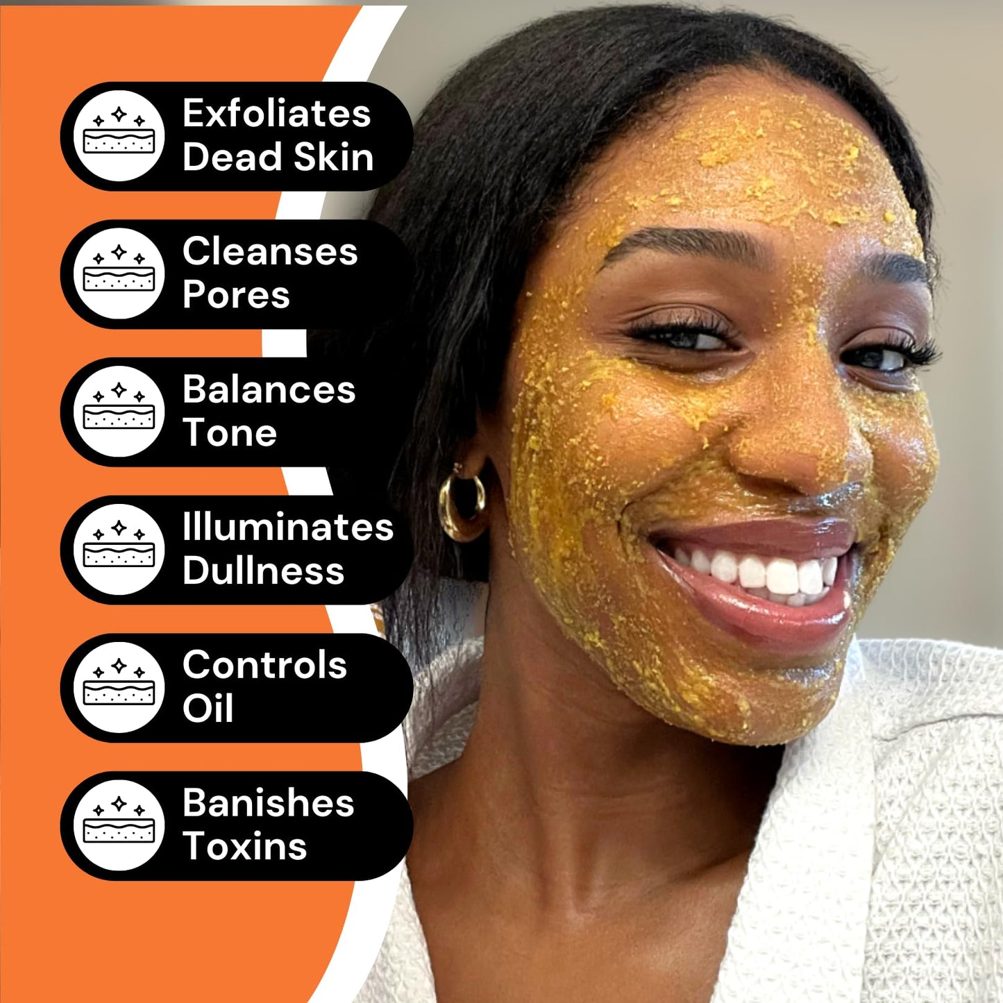 Minimo Glow Turmeric Face Scrub (𝐋𝐞𝐦𝐨𝐧 𝐂𝐚𝐤𝐞) - Infused with Turmeric, Manuka Honey, Cinnamon, and Chamomile - Face Scrub for All Skin Types - Achieve Healthy Skin