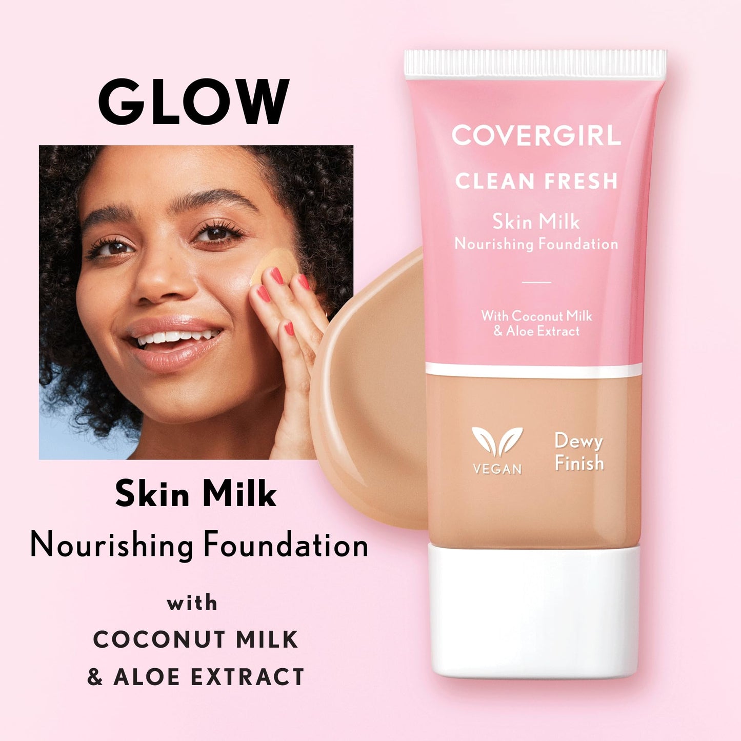 COVERGIRL, Clean Fresh Skin Milk Foundation, Tan/Rich, 1 Count (packaging may vary)