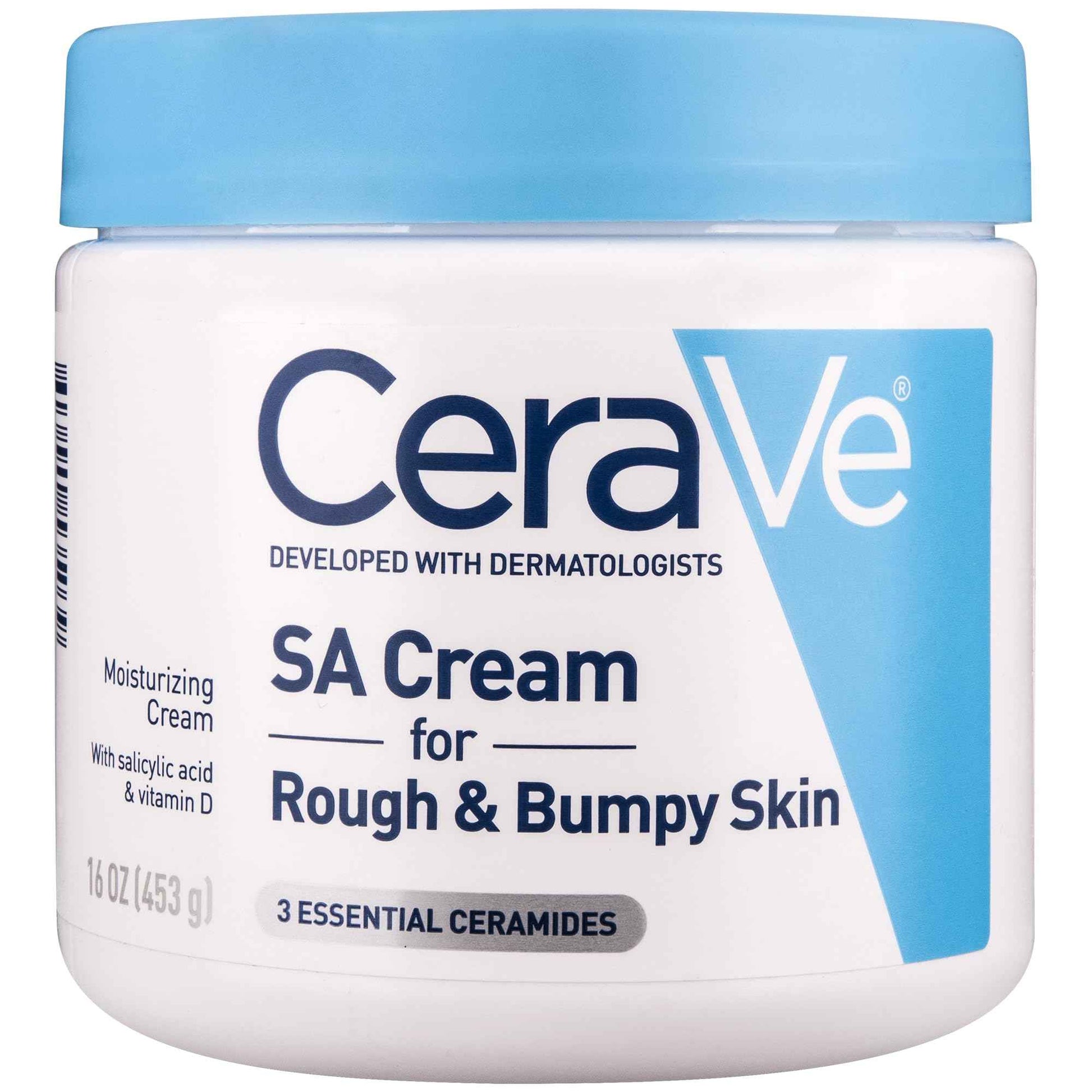 CeraVe Moisturizing Cream with Salicylic Acid, Exfoliating Body Cream with Lactic & Hyaluronic Acid, Niacinamide, and Ceramides, Fragrance Free & Allergy Tested, 16 Ounce
