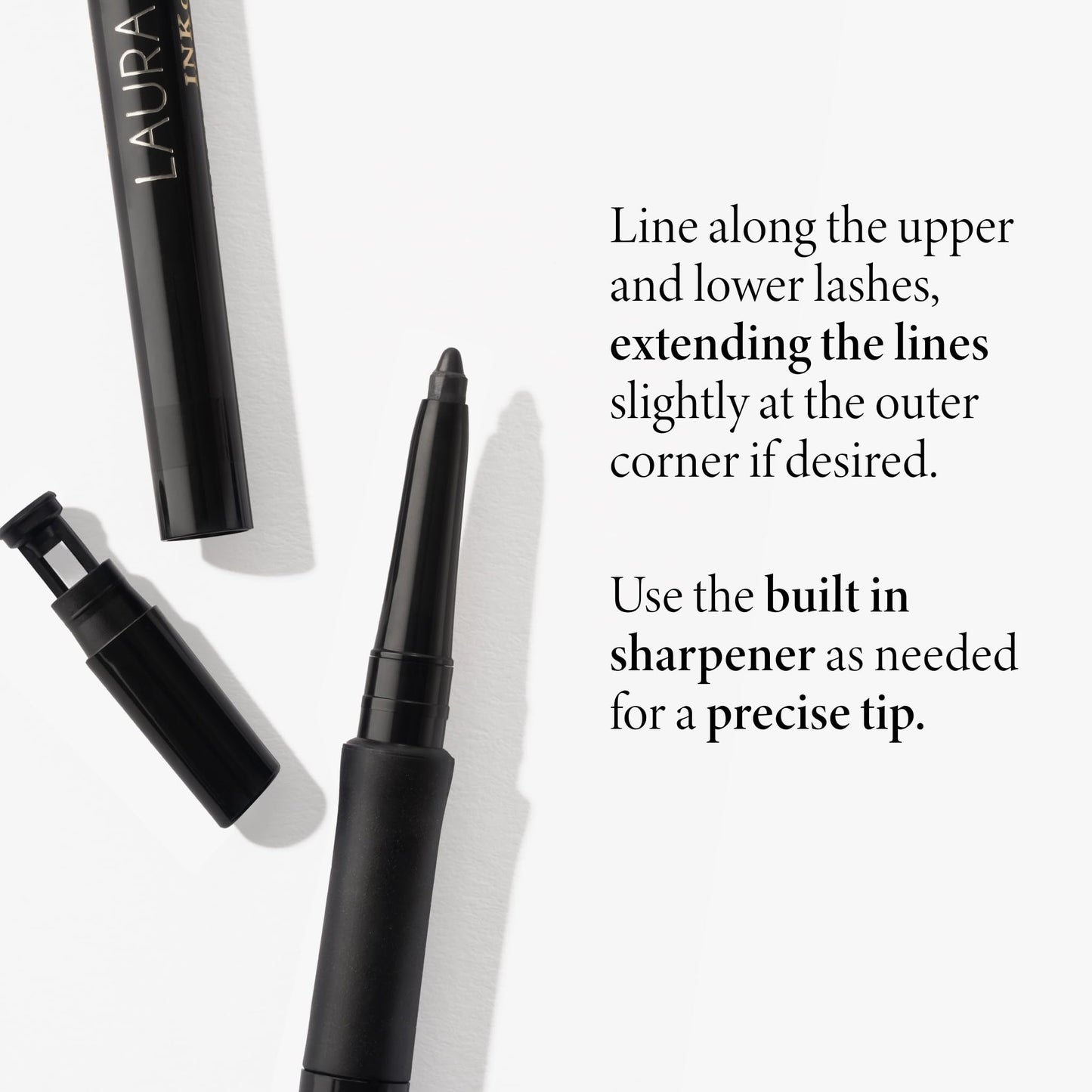 LAURA GELLER NEW YORK INKcredible Gel Eyeliner - Deep Purple - Waterproof Smudge-proof Eyeliner Pencil - Built in Sharpener