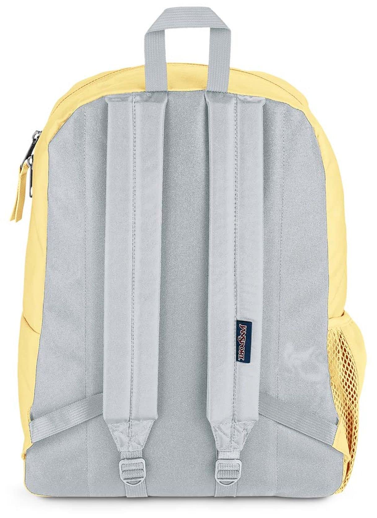 JanSport Cross Town Backpack 17" x 12.5" x 6" - Simple Bag for Everyone with 1 Main Compartment, Front Utility Pocket - Premium Class Accessories - Pale Banana