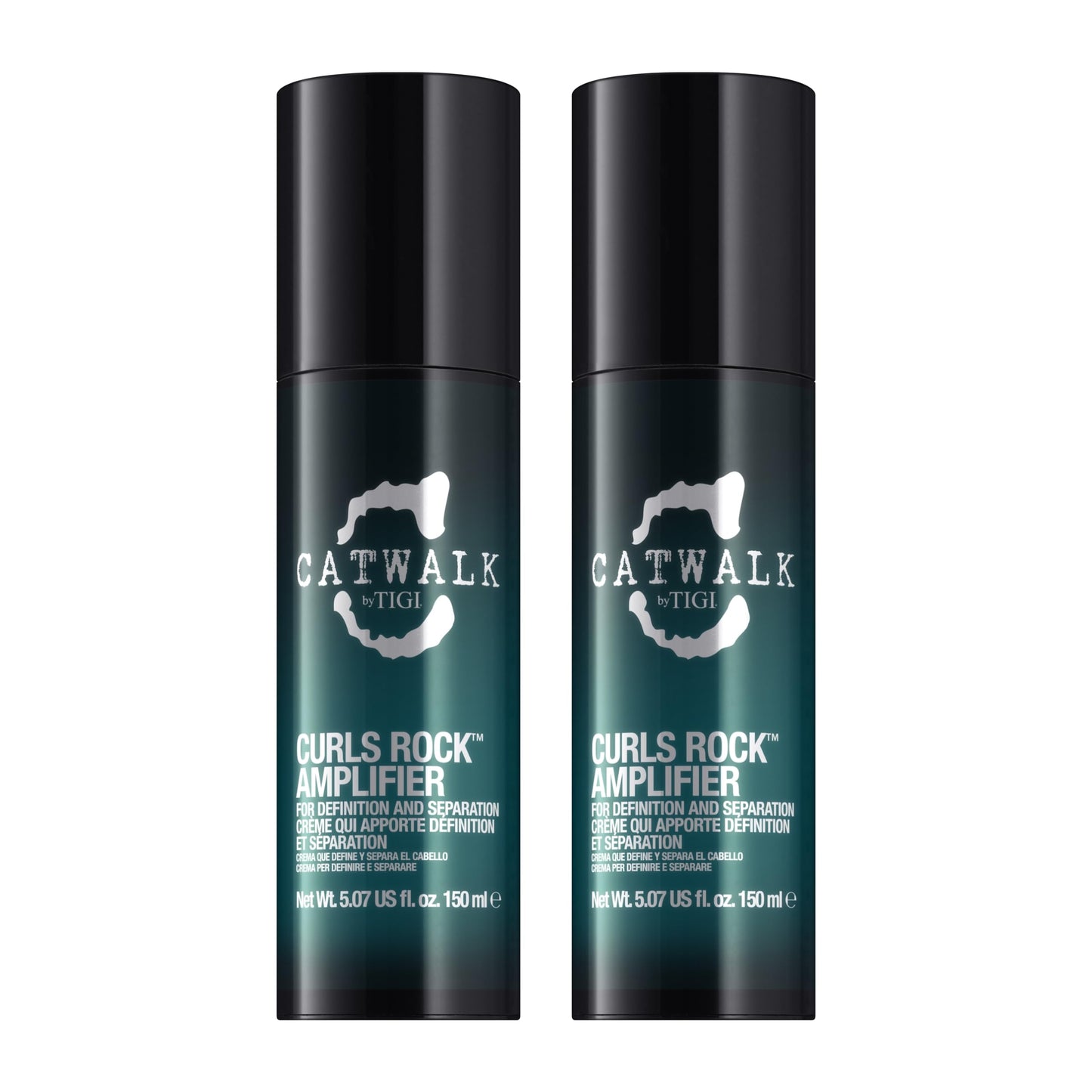 Catwalk by TIGI Curls Rock Amplifier - Premium Curly Hair Cream - For Curl Hold & Frizz Protection - For Wavy & Curly Hair - Finish on Wet Hair & Air Dry - 3.82 fl oz (2 Pack)