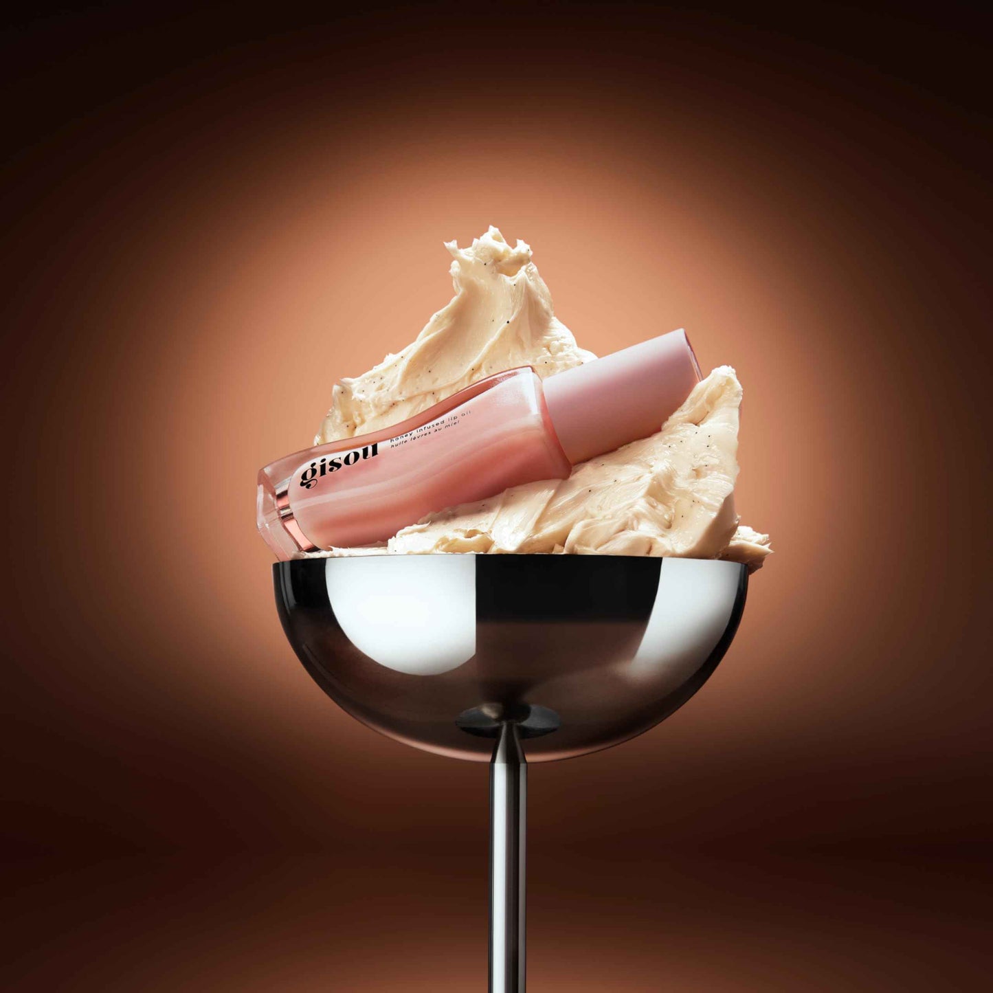 Gisou Honey Infused Hydrating Lip Oil, Nourishing Lip Moisturizer for Dry Lips, 0.27 fl oz (Vanilla Glaze)