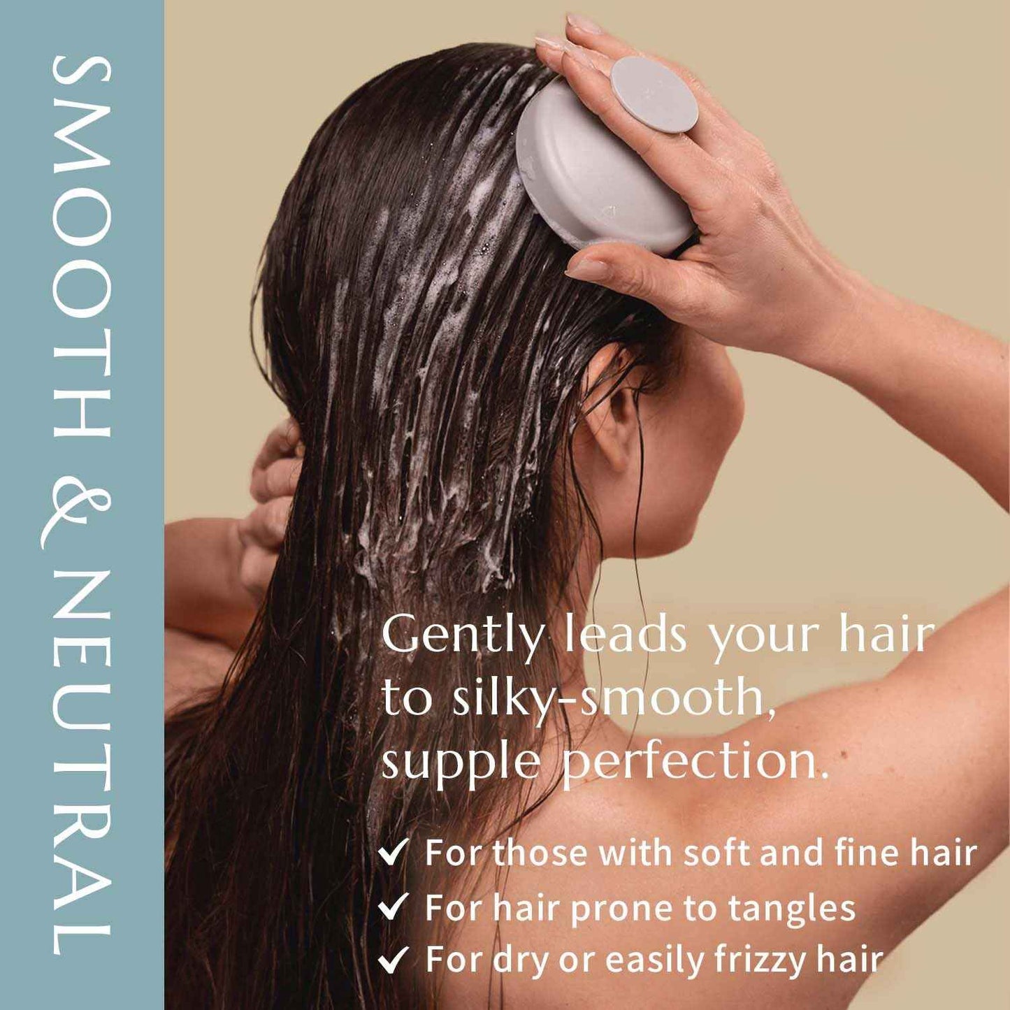 LIKOA, Smooth and Neutral Shampoo, Vegan, Halal, Lightweight Moisture for Fine, Dry, or Tangle-Prone Hair, Botanical Hair Care, White Floral Scent, Made in Japan, 500mL, 16.9 Fl oz