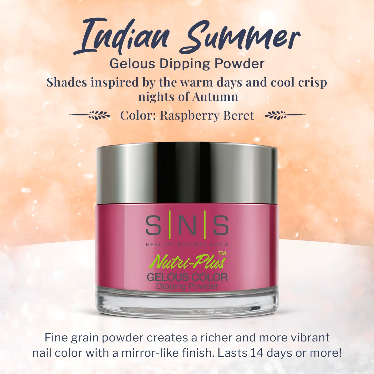 SNS Nails Dipping Powder Gelous Color - Indian Summer Collection - IS8 (IS08) - 1oz