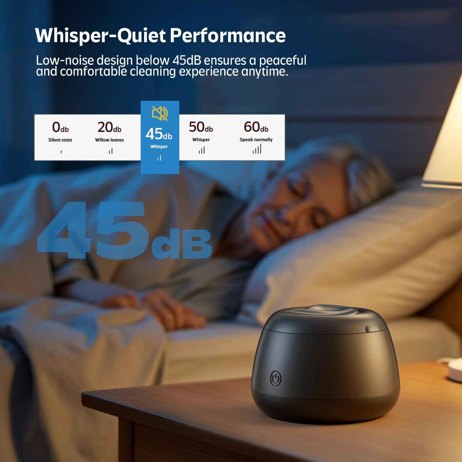 Ultrasonic Retainer Cleaner Machine 48kHz Denture and Aligner Cleaning Pod for Mouth Guards Night Guards Dental Trays Braces Toothbrushes Jewelry with 200ML Capacity (Black)