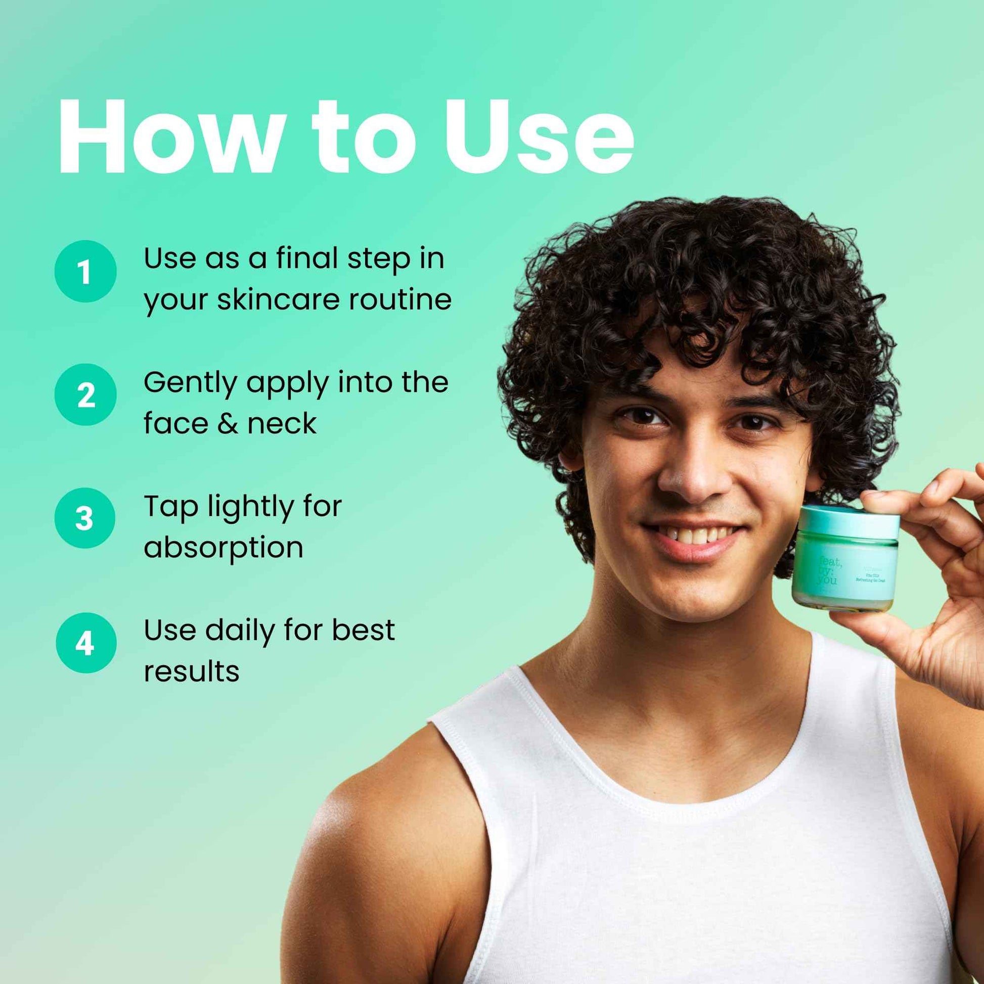 Feat by You - ViTassie CICA Refreshing Gel Cream (2.7 FL OZ) Face Moisturizer for Dry Skin, Acne-Prone, Sensitive Skin with Vitamin C, Centella Asiatica, Niacinamide, Hydrating, Soothing, Korean Made