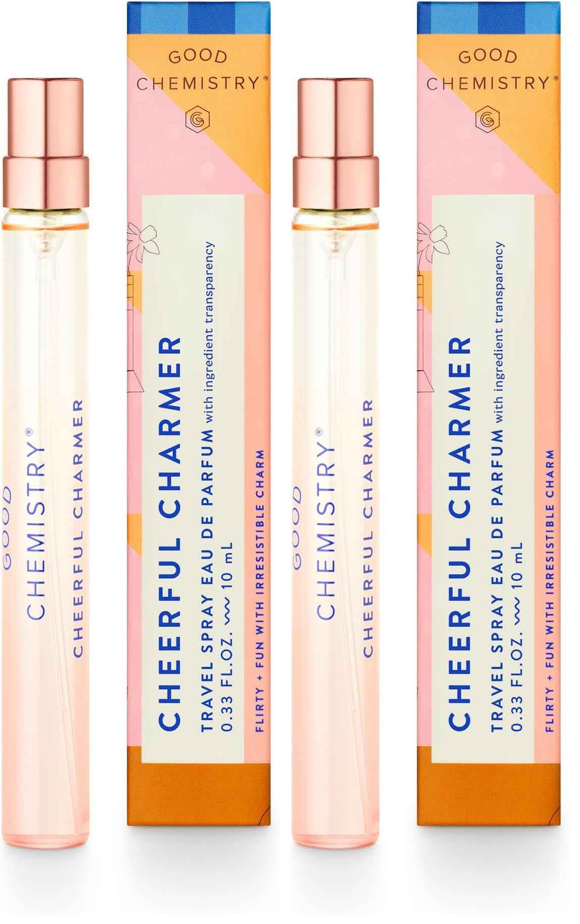 Good Chemistry Cheerful Charmer Eau de Parfume Travel Spray (Pack of 2)