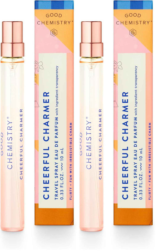 Good Chemistry Cheerful Charmer Eau de Parfume Travel Spray (Pack of 2)
