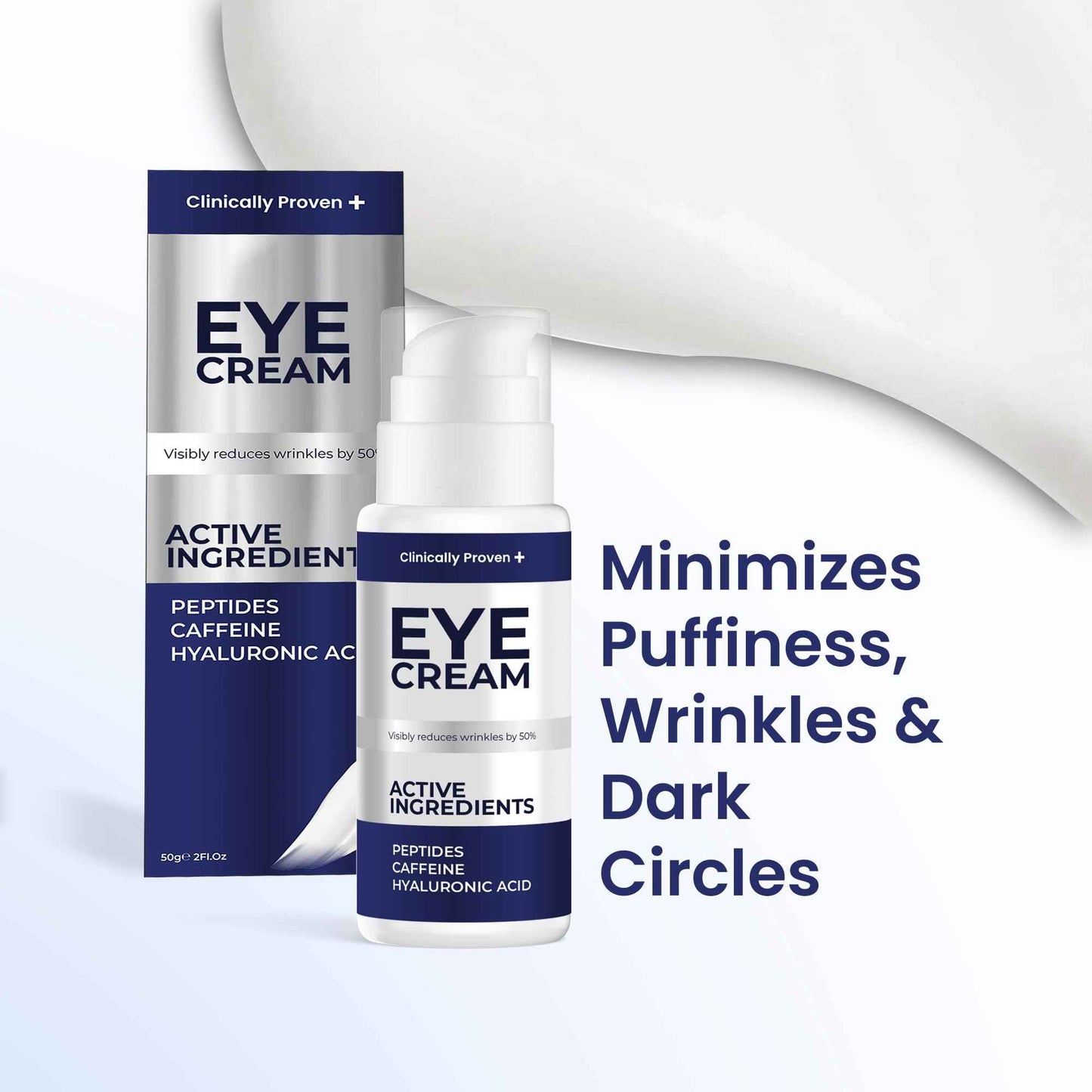 Dark Spot Remover & Under Eye Cream Bundle - Age Spot and Melasma Treatment for Face & Body and Eye Cream for Puffiness, Dark Circles, and Fine Lines - Skin Brightening Cream with Retinol, Hyaluronic