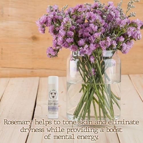 Savannah Bee Company Rosemary Lavender Moisturizing Body Balm Stick ? Nourishing Beeswax & Honey, Mess?Free Application