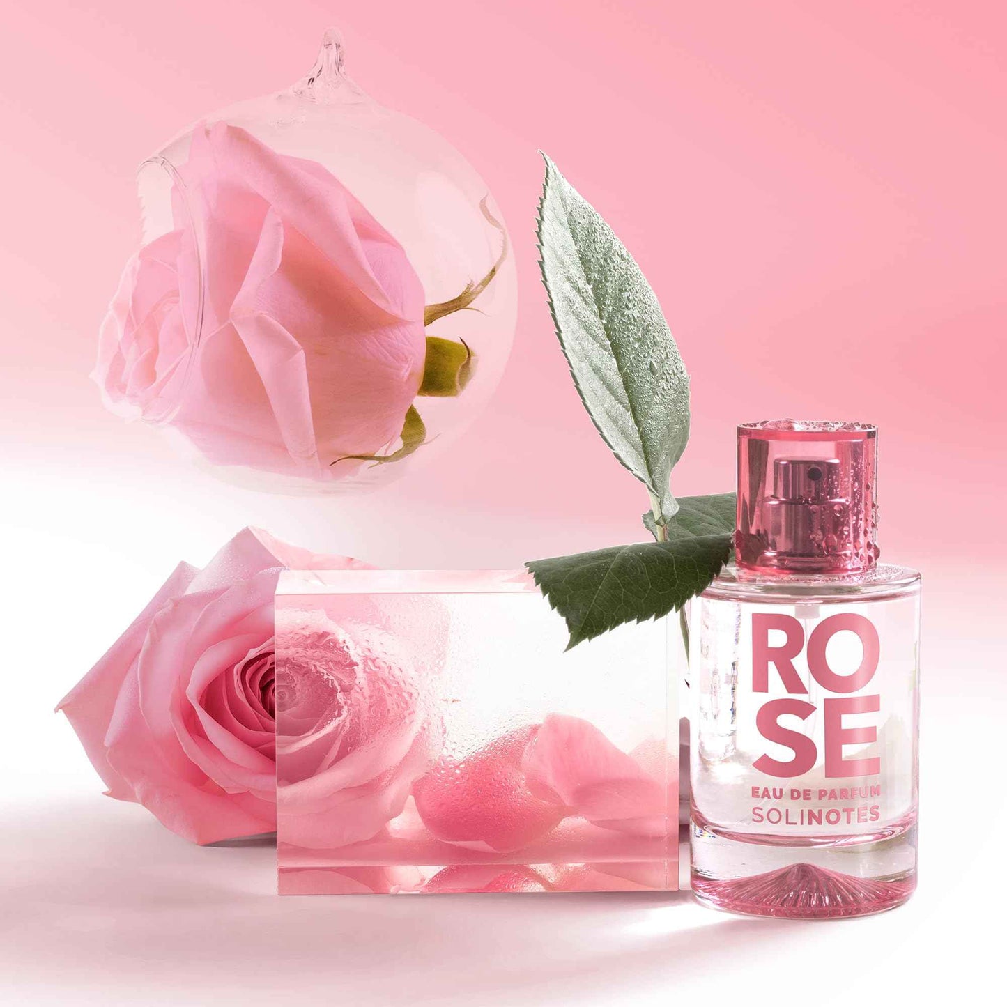 Solinotes Rose Perfume for Women, 1.7 Fl Oz/ 50 ML Eau De Parfum, Delicate Floral and Soothing Scent with Premium Ingredients - Clean Perfume, Cruelty Free, Vegan, Made in France