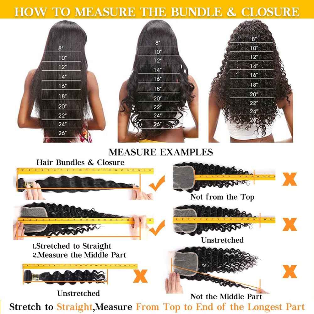 QTHAIR 16A Water Wave Human Hair Bundles Brazilian Virgin Water Wave Curly Human Hair 1 Bundle 100g Unprocessed Human Hair Extension for Black Women
