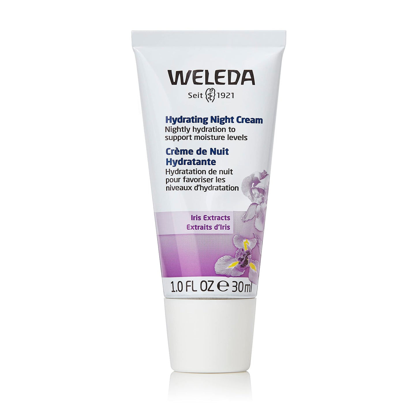 Weleda Hydrating Night Face Cream, 1 Fluid Ounce, Plant Rich Moisturizer with Iris Root, Calendula and Chamomile