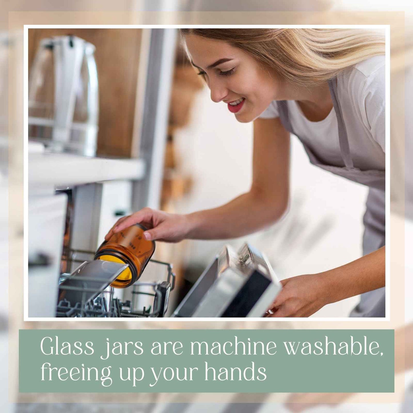 Patelai 4 oz Glass Jars with Lids, 4 Pack Amber Cosmetic Jars with Black Lids Leakproof and Dishwasher Safe for Travel Storage Makeup, Cream,Lotion,Ointments