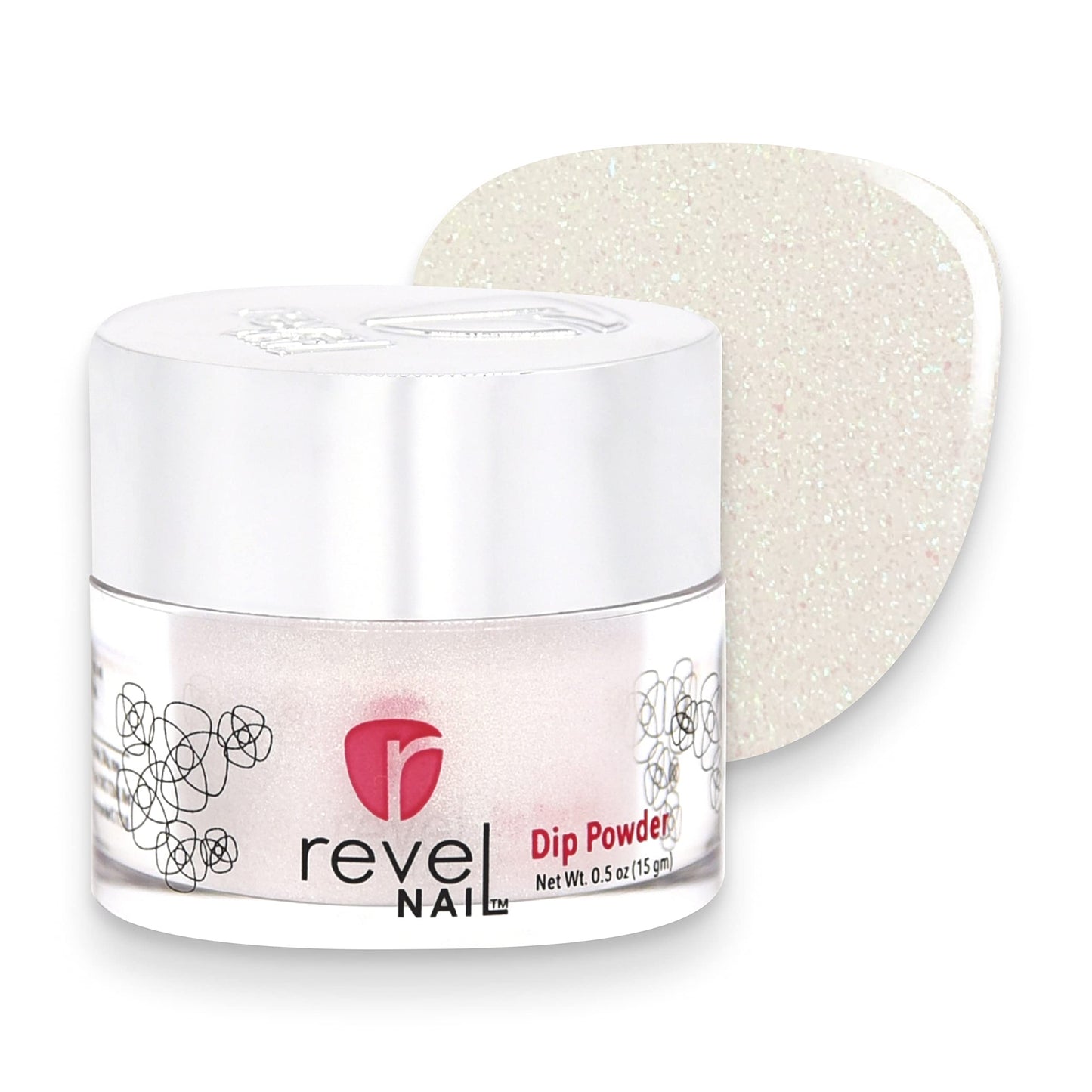 Revel Nail Dip Powder - Sparkly Dip Powder for Nails, Sheer Dip Powder for DIY Nails, Professional Nail Dipping Powder & Dip Powder Colors, Nail Art Supplies - Margo, 1 Oz