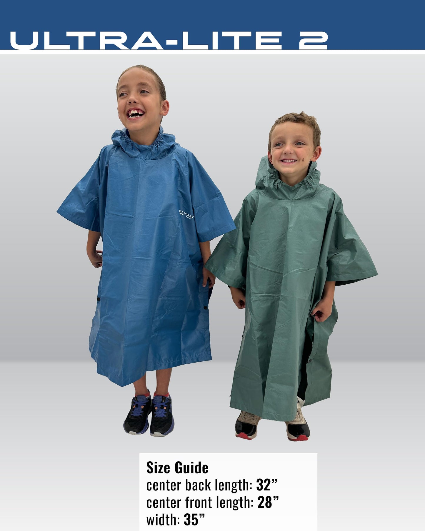 FROGG TOGGS Ultra-Lite2 Youth Waterproof Breathable Poncho