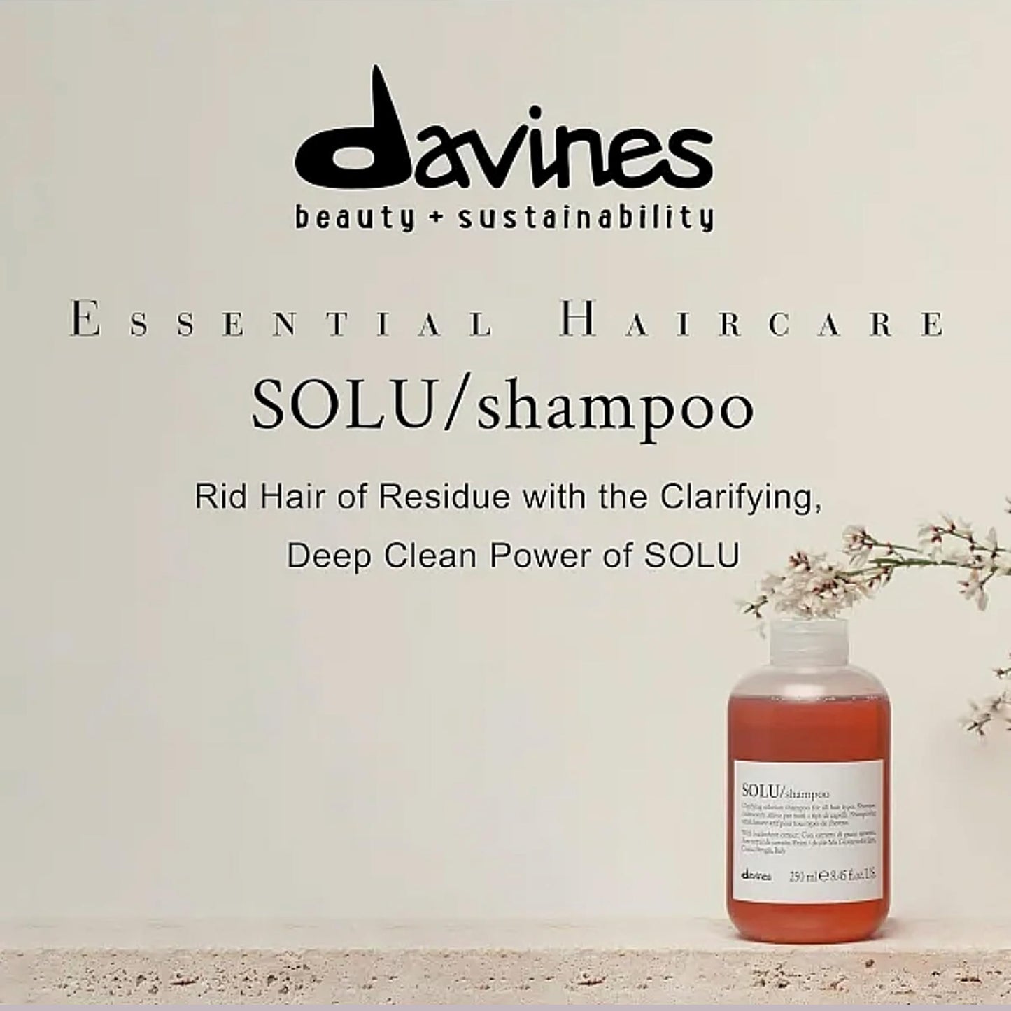 Davines Solu Shampoo, 8.45 fl. oz.