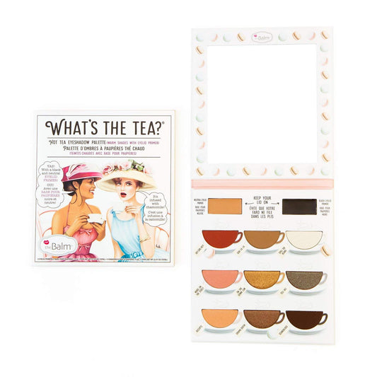 theBalm What's The Tea? Eyeshadow Palette With Primers, Hot Tea Warm Shades