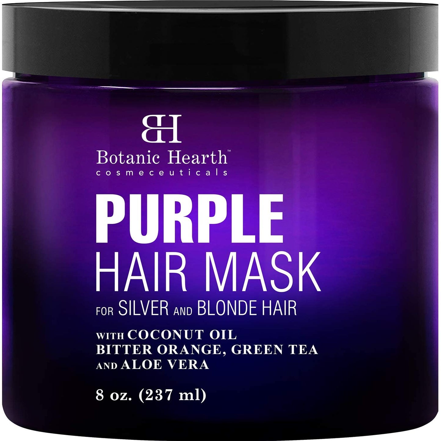 Botanic Hearth Purple Hair Mask - for Blonde, Silver and Gray Hair, Sulfate & Paraben Free - 8 fl oz