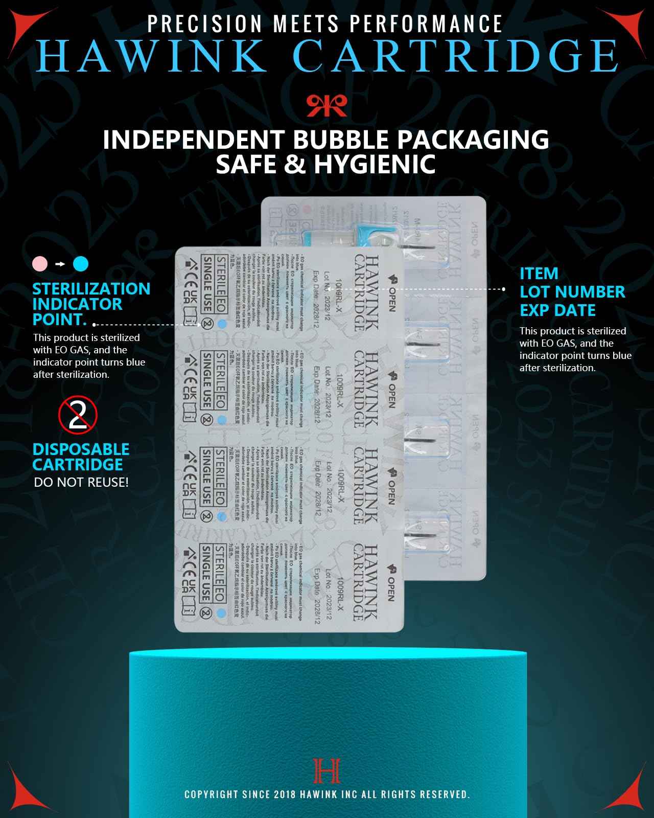 Needles Cartridge 3RL 50PCS +Blue Needles Cartridge 5RL 40PCS