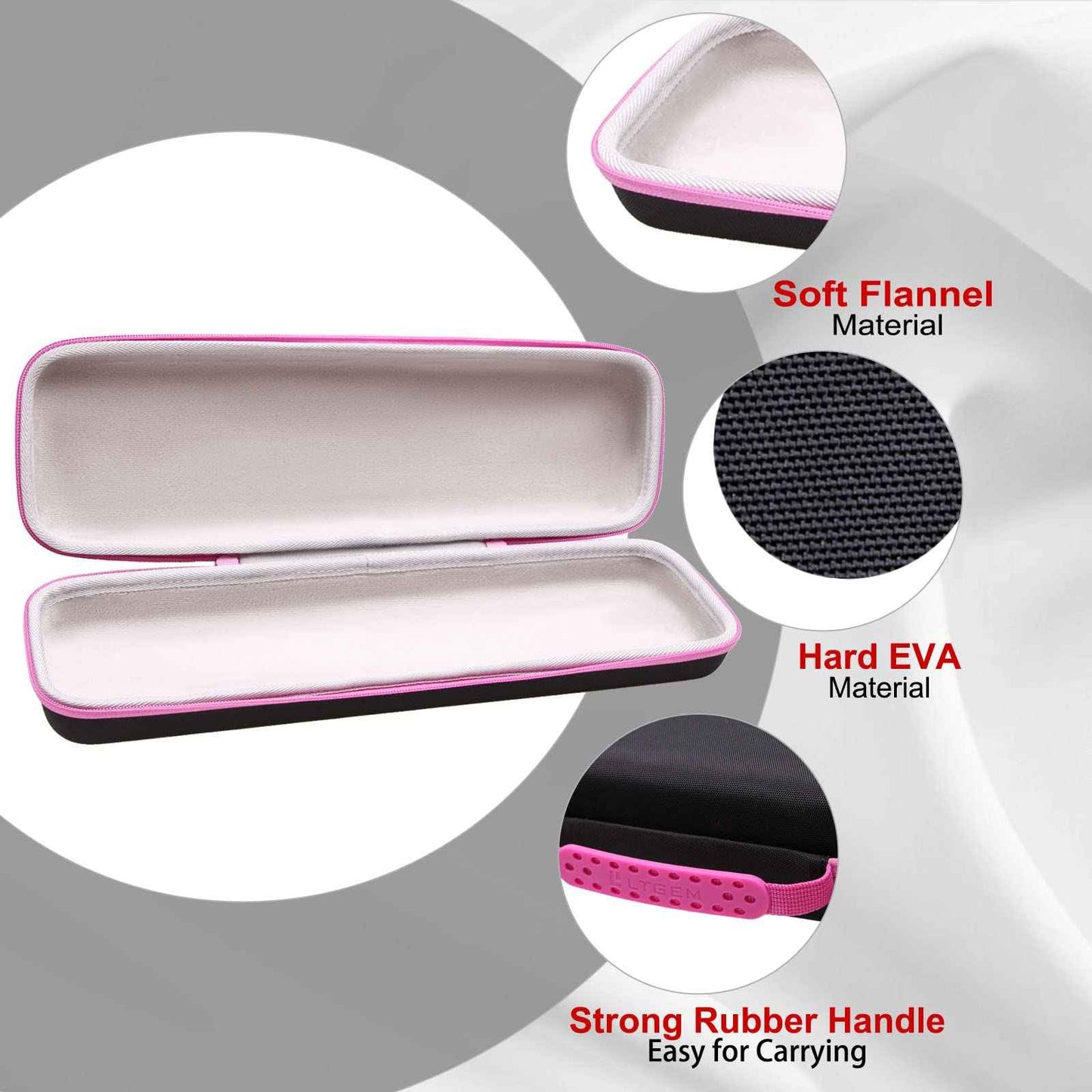 LTGEM EVA Hard Case for Revlon One Step Root Booster Round Brush Dryer and Hair Styler - Travel Protective Carrying Storage Bag