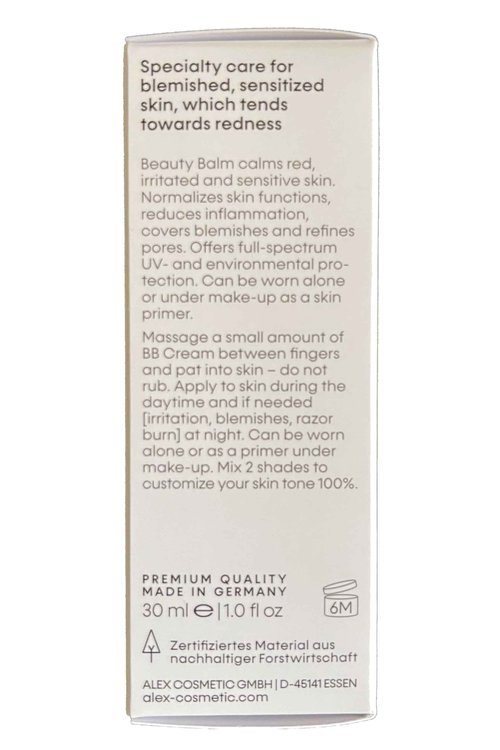 Alex Cosmetic BB Cream Medium Tone Coverage Minimize Pores Skin Cover Skin Tube 30ml