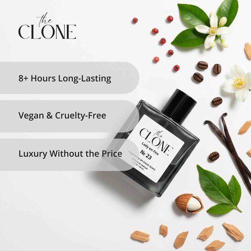 Clone, Lady on Fire 23, Inspired by Y S.L's B.lack O.pium For Women, Extrait de Parfum, Fragrance Perfume Spray 1.7 Fl Oz (50ml)