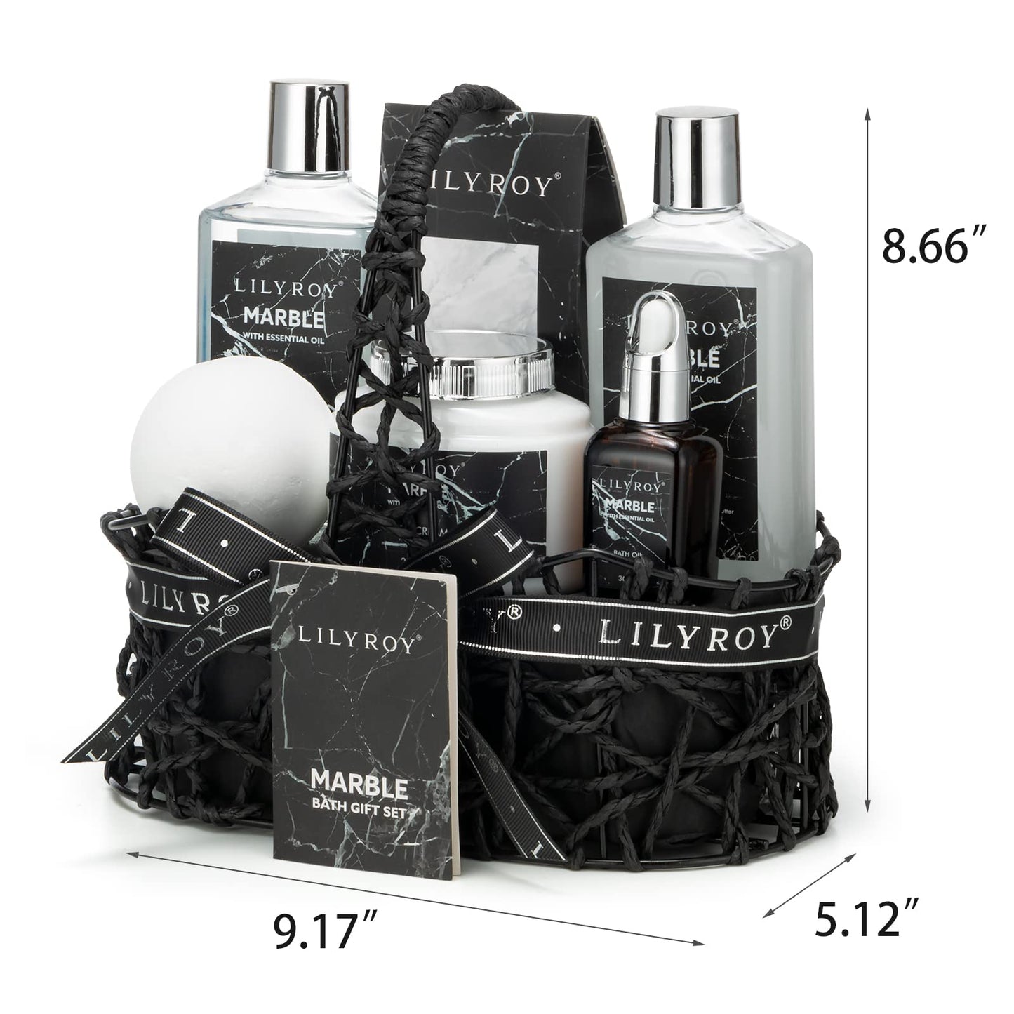 LILY ROY Perfume Spa Gift Baskets Set for Men Women Bath Gift Basket Set for Mom Bath and Body Gift Baskets Set For Christmas Birthday Bath Spa Kit Skin Care Gifts Set for Fathers Mothers Day