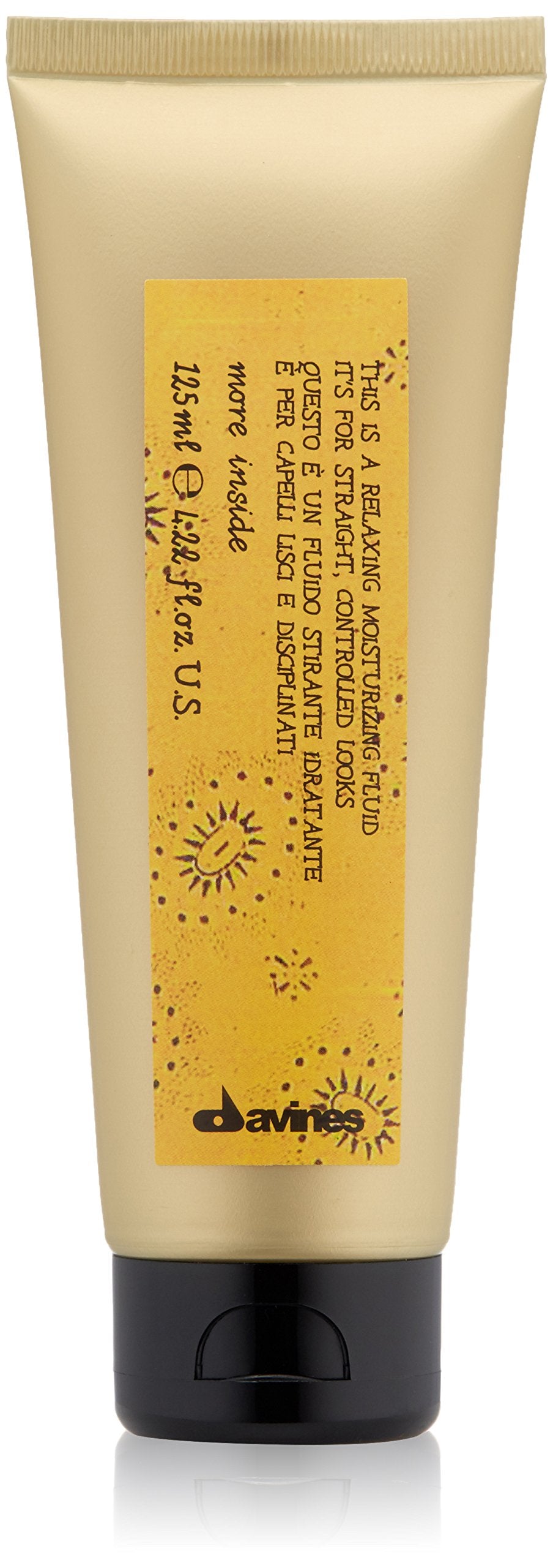 Davines This is a Relaxing Moisturizing Fluid, Heat Protection And Frizz Control For Sleek And Straight Styling, Moisturize With Humidity Control, 4.22 Fl. Oz.