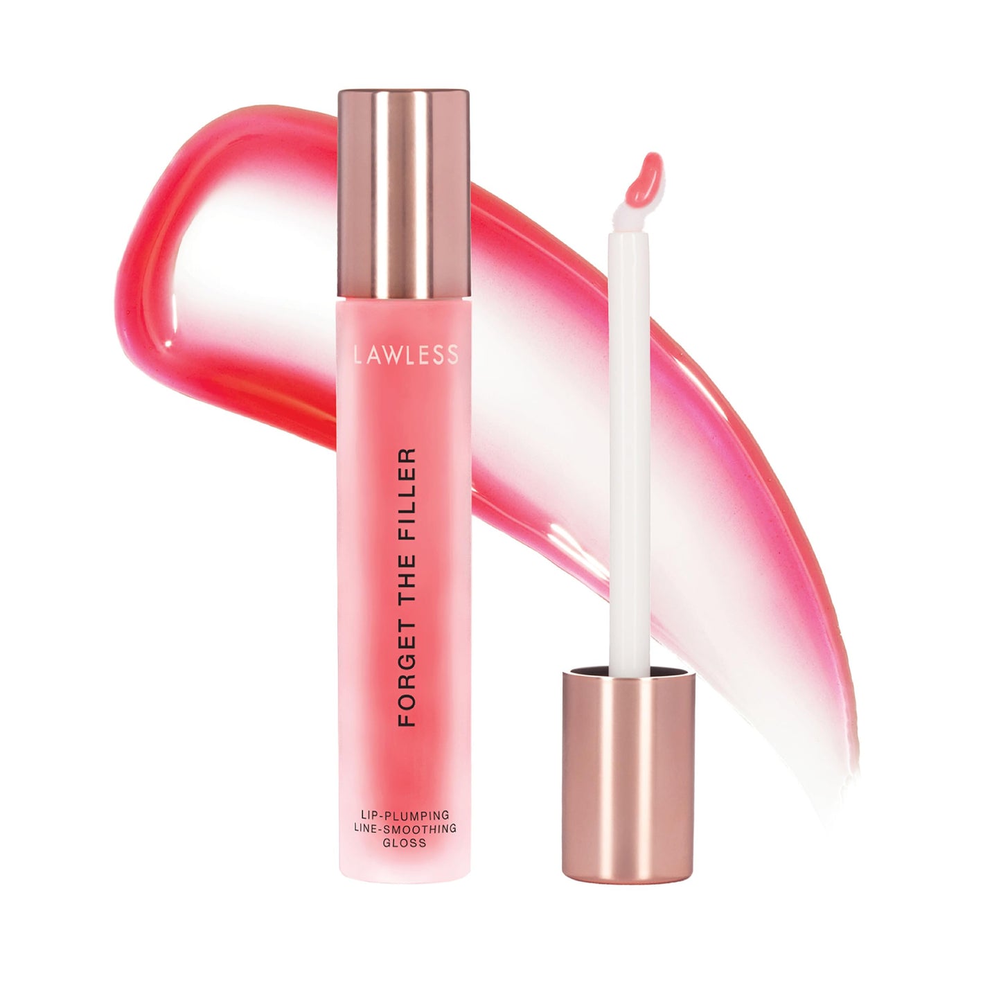 Lawless Women's Forget The Filler Lip Plumper Line Gloss - Queen Size, Cherry Vanilla, Red, 0.19 Fl Oz (Pack of 1)