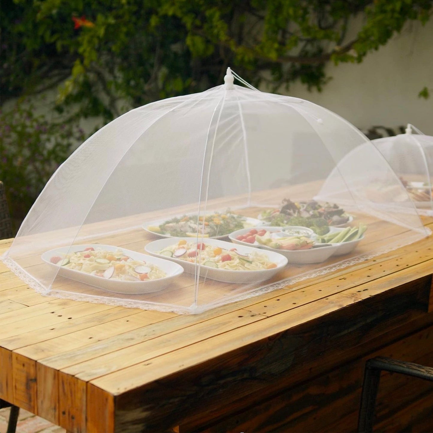 Simply Genius Extra Large Food Tents (6 Pack) 39x24 Pop-Up Food Tents/Food Covers for Outdoors, Reusable and Collapsible, Food Nets